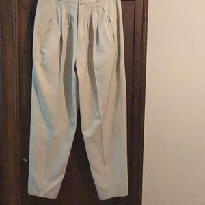 Anne Pinkerton beige pants, size 8 like new, 53% silk and 47% cotton.